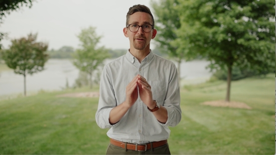 Pete Burds, chief mission officer for NET Ministries and a member of St. Joseph, both in West St. Paul, talks about prayer for a video series as part of the Archdiocese of St. Paul and Minneapolis’ “Reclaiming Sundays” initiative.