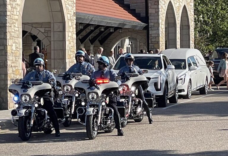 Motorcade Fletcher Funeral