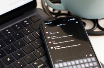 The ChatGPT app is seen on a phone placed atop a keyboard in this photo taken in Rome March 8, 2024.