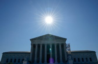 The U.S. Supreme Court building is seen the morning of June 14, 2024. The Supreme Court held a special session for oral arguments May 15, 2025, for three cases challenging the Trump administration’s executive order to end birthright citizenship for children born in the U.S. to parents without legal status or who are temporary visa holders.