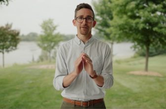 Pete Burds, chief mission officer for NET Ministries and a member of St. Joseph, both in West St. Paul, talks about prayer for a video series as part of the Archdiocese of St. Paul and Minneapolis’ “Reclaiming Sundays” initiative.
