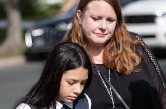 From left, Clarissa and Suzanne Garcia Degollado reunited after shooting at Annunciation in Minneapolis Aug. 27.